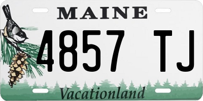 ME license plate 4857TJ