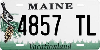 ME license plate 4857TL