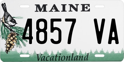 ME license plate 4857VA
