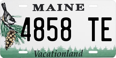ME license plate 4858TE