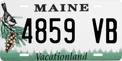 ME license plate 4859VB