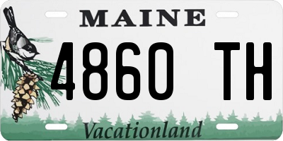 ME license plate 4860TH