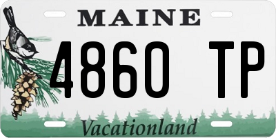 ME license plate 4860TP