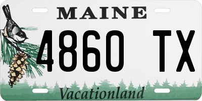 ME license plate 4860TX