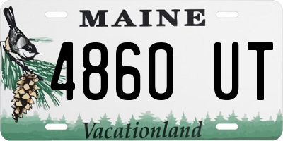 ME license plate 4860UT