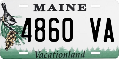 ME license plate 4860VA