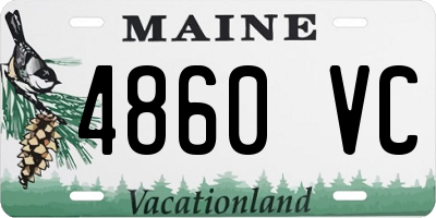 ME license plate 4860VC