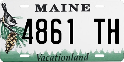 ME license plate 4861TH