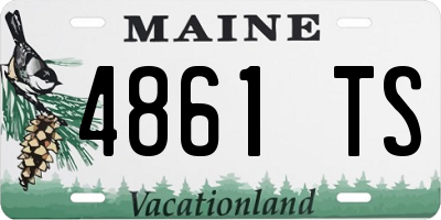 ME license plate 4861TS