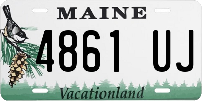 ME license plate 4861UJ