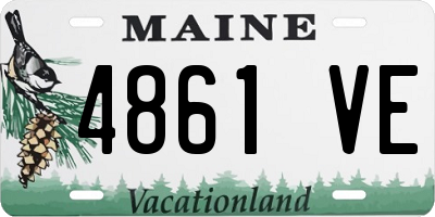 ME license plate 4861VE