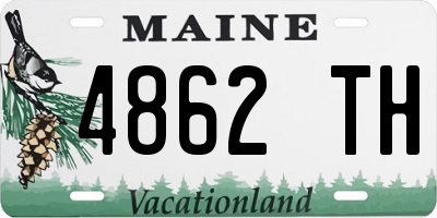 ME license plate 4862TH