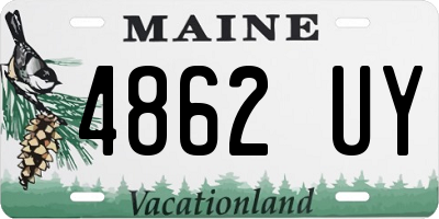 ME license plate 4862UY