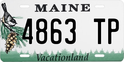 ME license plate 4863TP