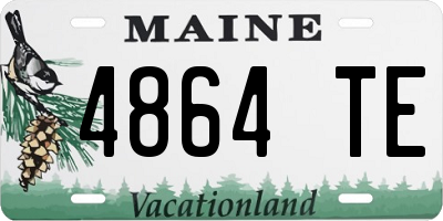 ME license plate 4864TE