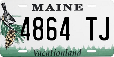 ME license plate 4864TJ