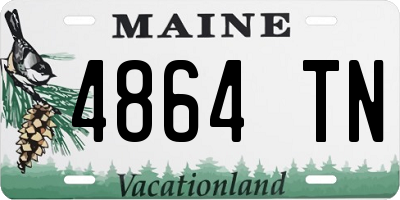ME license plate 4864TN