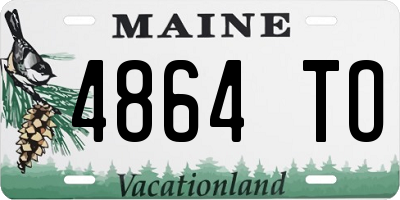 ME license plate 4864TO
