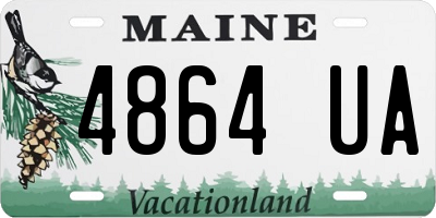 ME license plate 4864UA