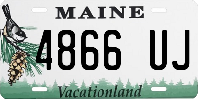 ME license plate 4866UJ