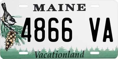 ME license plate 4866VA