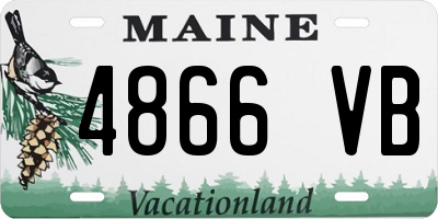 ME license plate 4866VB