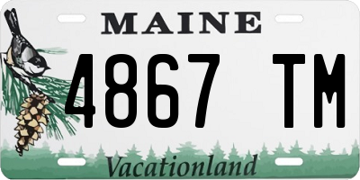 ME license plate 4867TM