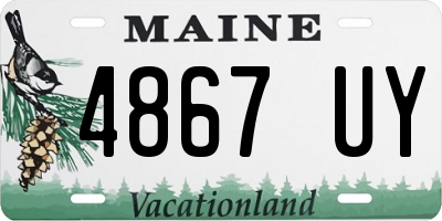 ME license plate 4867UY