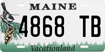 ME license plate 4868TB