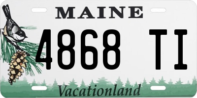 ME license plate 4868TI