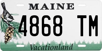 ME license plate 4868TM