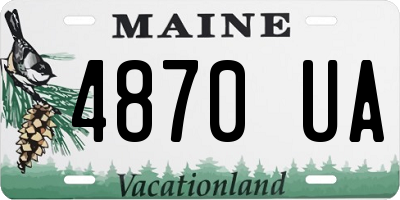 ME license plate 4870UA