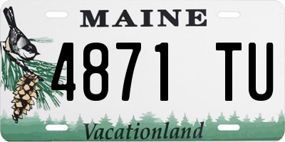 ME license plate 4871TU