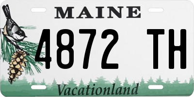 ME license plate 4872TH