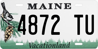 ME license plate 4872TU