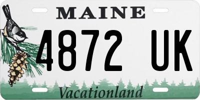 ME license plate 4872UK