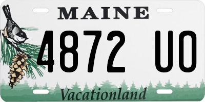 ME license plate 4872UO