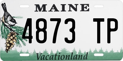ME license plate 4873TP