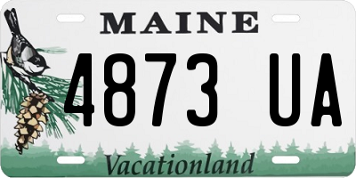 ME license plate 4873UA