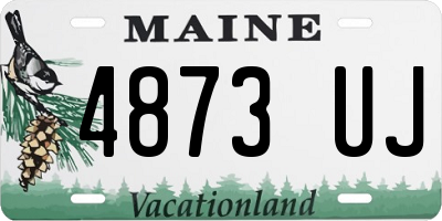 ME license plate 4873UJ