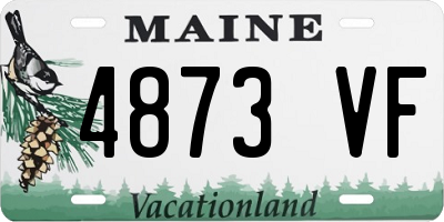 ME license plate 4873VF