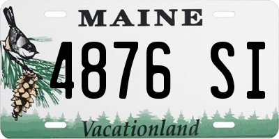 ME license plate 4876SI