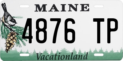 ME license plate 4876TP
