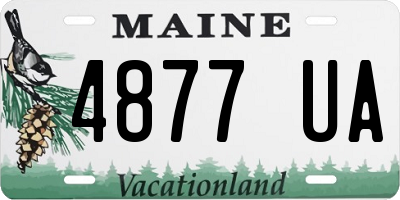 ME license plate 4877UA