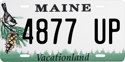 ME license plate 4877UP