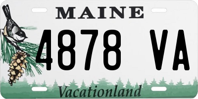 ME license plate 4878VA