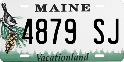 ME license plate 4879SJ