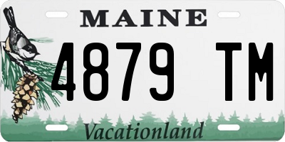 ME license plate 4879TM