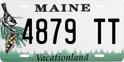 ME license plate 4879TT