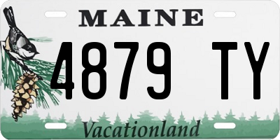ME license plate 4879TY